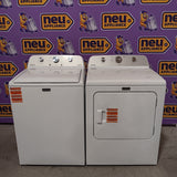 Maytag 4.5 cu. ft. Capacity Top Load Washer with Power™ Agitator and Deep Fill MVW4505MW - Open Box and Maytag 7.0 cu. ft. Capacity Top Load Electric Wrinkle Prevent Dryer 16321 - MED4500MW - Scratch & Dent (Minor)