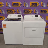 Whirlpool 4.2-4.3 Cu. Ft. Top Load Washer with 2-in-1 Removable Agitator and Soft Close Glass Lid WTW4307SW - Scratch & Dent (Minor) and Whirlpool 7.0 cu. ft. Electric Dryer with Adaptive Dry and Wrinkle Shield™ Option WED4307SW - Scratch & Dent (Minor)