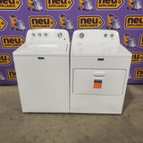 Maytag Top Load 3.8 cu. ft. Washer with Deep Fill and Quick Wash Cycle MVW4005SW - Scratch & Dent (Minor) and Maytag Top Load Electric Wrinkle Prevent 7.0 cu. ft. Dryer with Auto Dry MED4005SW - Scratch & Dent (Minor)