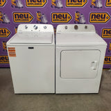 Maytag 4.5 cu. ft. Capacity Top Load Washer with Power™ Agitator and Deep Fill MVW4505MW - Scratch & Dent (Minor) and Maytag 7.0 cu. ft. Capacity Top Load Electric Wrinkle Prevent Dryer MED4500MW - Scratch & Dent (Moderate)