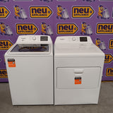 Whirlpool 4.2-4.3 Cu. Ft. Top Load Washer with 2-in-1 Removable Agitator and Soft Close Glass Lid WTW4307SW - Open Box and Whirlpool 7.0 cu. ft. Electric Dryer with Adaptive Dry and Wrinkle Shield™ Option WED4307SW - Scratch & Dent (Minor)