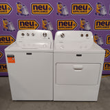 Maytag Top Load 3.8 cu. ft. Washer with Deep Fill and Quick Wash Cycle MVW4005SW - Scratch & Dent (Minor) and Maytag Top Load Electric Wrinkle Prevent 7.0 cu. ft. Dryer with Auto Dry MED4005SW - Scratch & Dent (Minor)