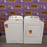 Whirlpool Top Load 3.5 Cu. Ft. Washer with Deep Water Wash Option WTW4816FW - Scratch & Dent (Major) and Whirlpool Vented 7.0 Cu. Ft. Electric Dryer WED4815EW - Scratch & Dent (Minor)