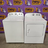 Whirlpool 3.8–3.9 Cu. Ft.  Top Load Washer with 2 in 1 Removable Agitator and Soil Level Selection WTW4957PW - Certified Refurbished and Whirlpool 7-cu ft Vented Electric Dryer WED4815EW - Certified Refurbished