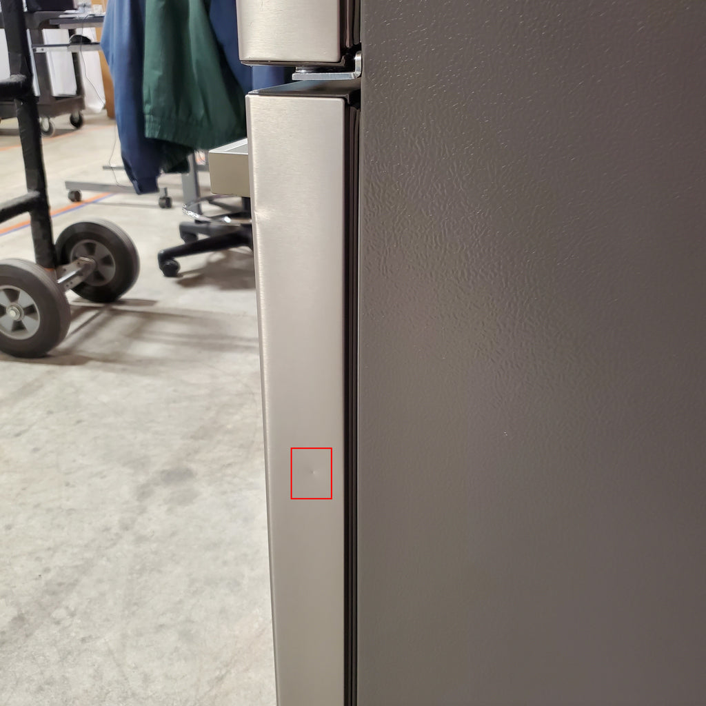 Hisense Counter Depth Bottom Freezer 17.2 Cu. Ft. Refrigerator with LED Lighting and Super Cool and Super Freeze in Fingerprint Stainless Steel 24SD053 - HRB171N6ASE - Scratch and Dent (Minor)