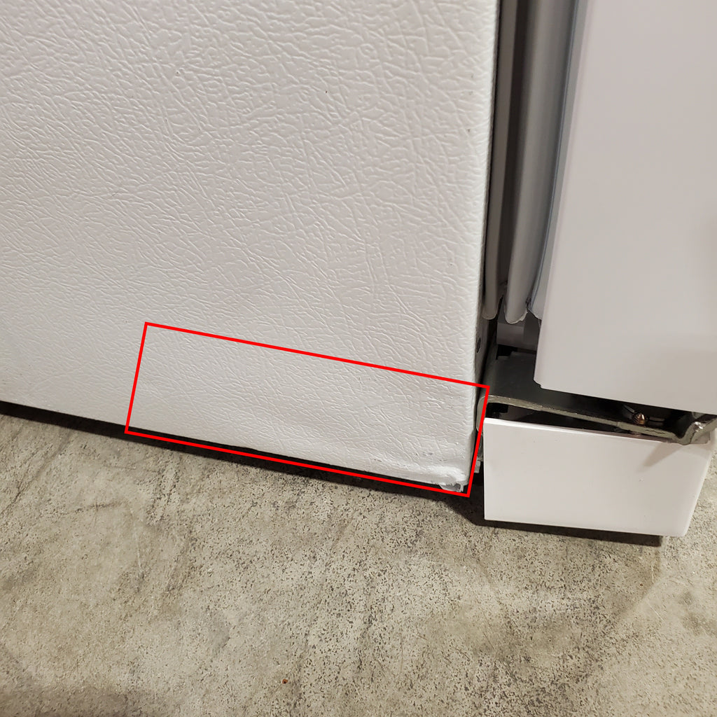 Frigidaire 25.6 cu. ft. Side by Side Refrigerator in White with Exterior Ice and Water Dispenser 22221428 - FRSS2623AW - Scratch & Dent (Minor)