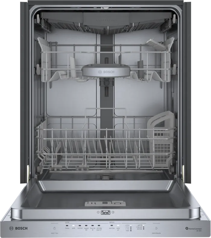Pictures of Bosch Stainless Steel 500 Series 24 inch Wide Fully Integrated Built In Smart Dishwasher with 16 Place Setting Capacity and 3rd Rack SHP65CM5N - New In Box - Neu Appliance Outlet - Discount Appliance Outlet in Austin, Tx