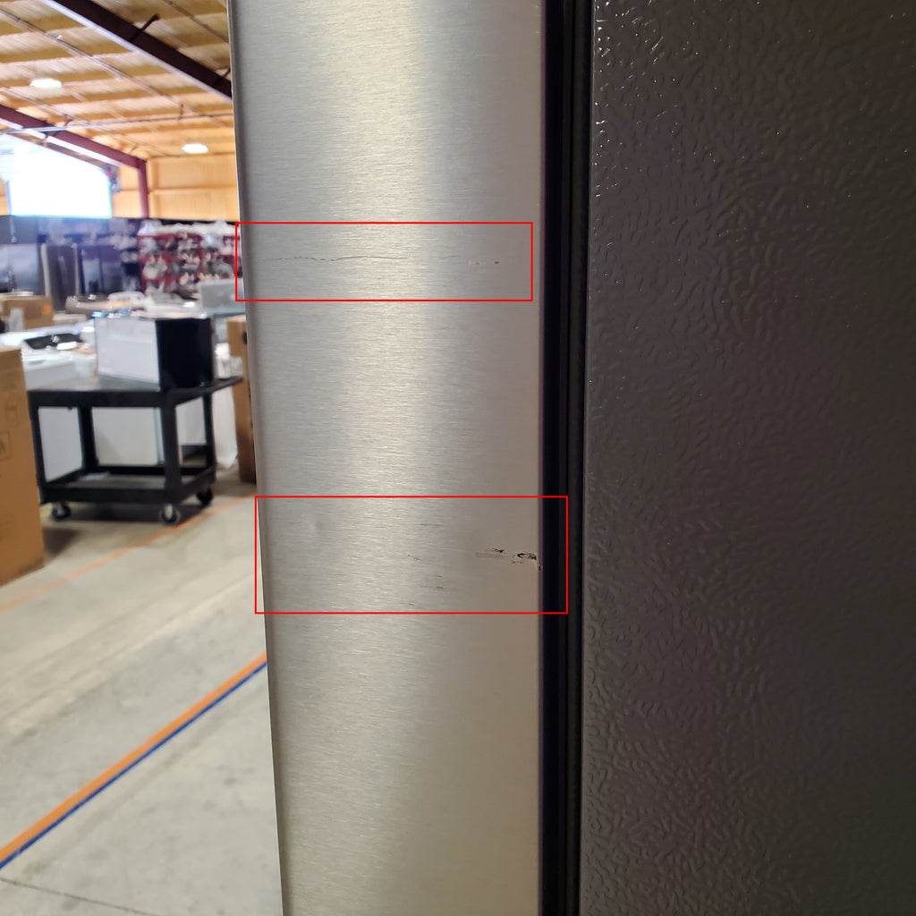 Hisense PureFlat 25.6-cu ft 4-Door Smart French Door ENERGY STAR Refrigerator in Stainless Steel with Ice Maker, Water and Ice Dispenser 24SD52 - HRM260N6TSE - Scratch & Dent (Moderate)