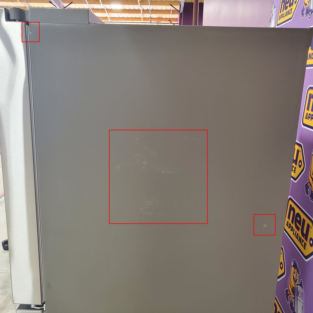 LG 29 cu. ft. Smart Standard-Depth MAX™ 4-Door French Door Refrigerator with Full-Convert Drawer™ in Print Proof Stainless Steel 5SD271 - LF29H8330S - Scratch & Dent (Moderate)