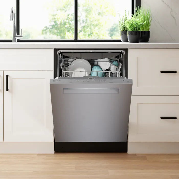 Pictures of Bosch Stainless Steel 500 Series 24 inch Wide Fully Integrated Built In Smart Dishwasher with 16 Place Setting Capacity and 3rd Rack SHP65CM5N - New In Box - Neu Appliance Outlet - Discount Appliance Outlet in Austin, Tx