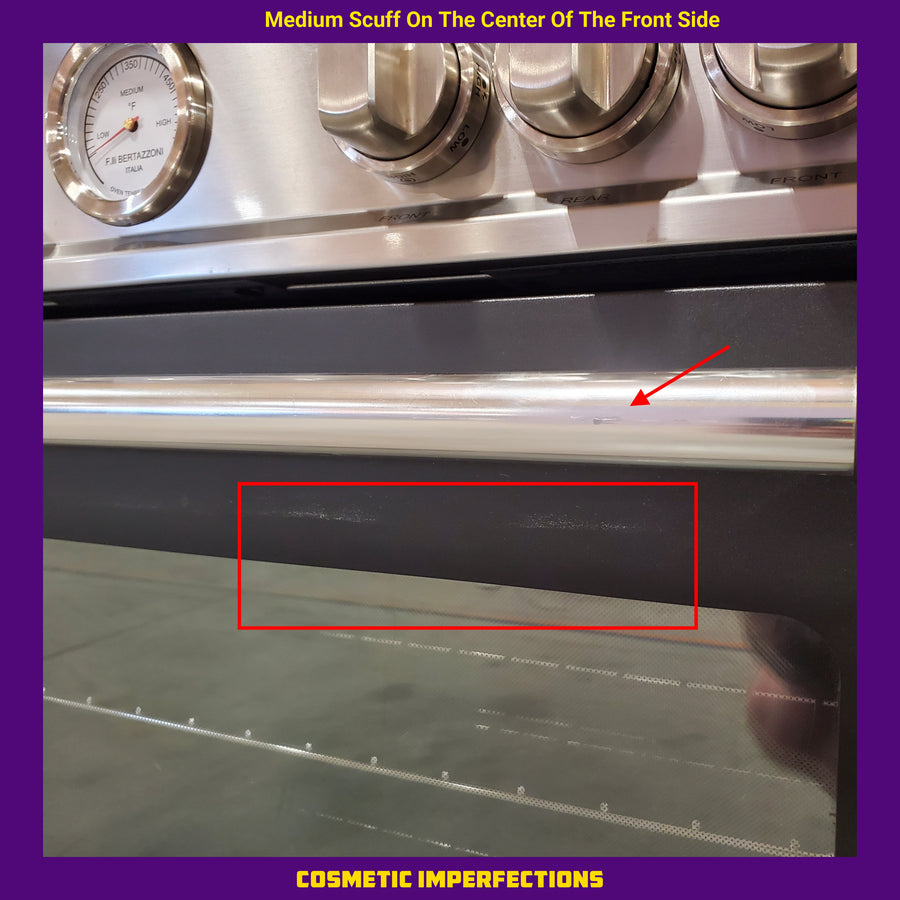 Bertazzoni 48 Inch Freestanding Gas Range with 7.1 cu. ft., 6 Sealed Burners, Griddle, and Convection MAST486GGASNEE - Scratch & Dent (Moderate)