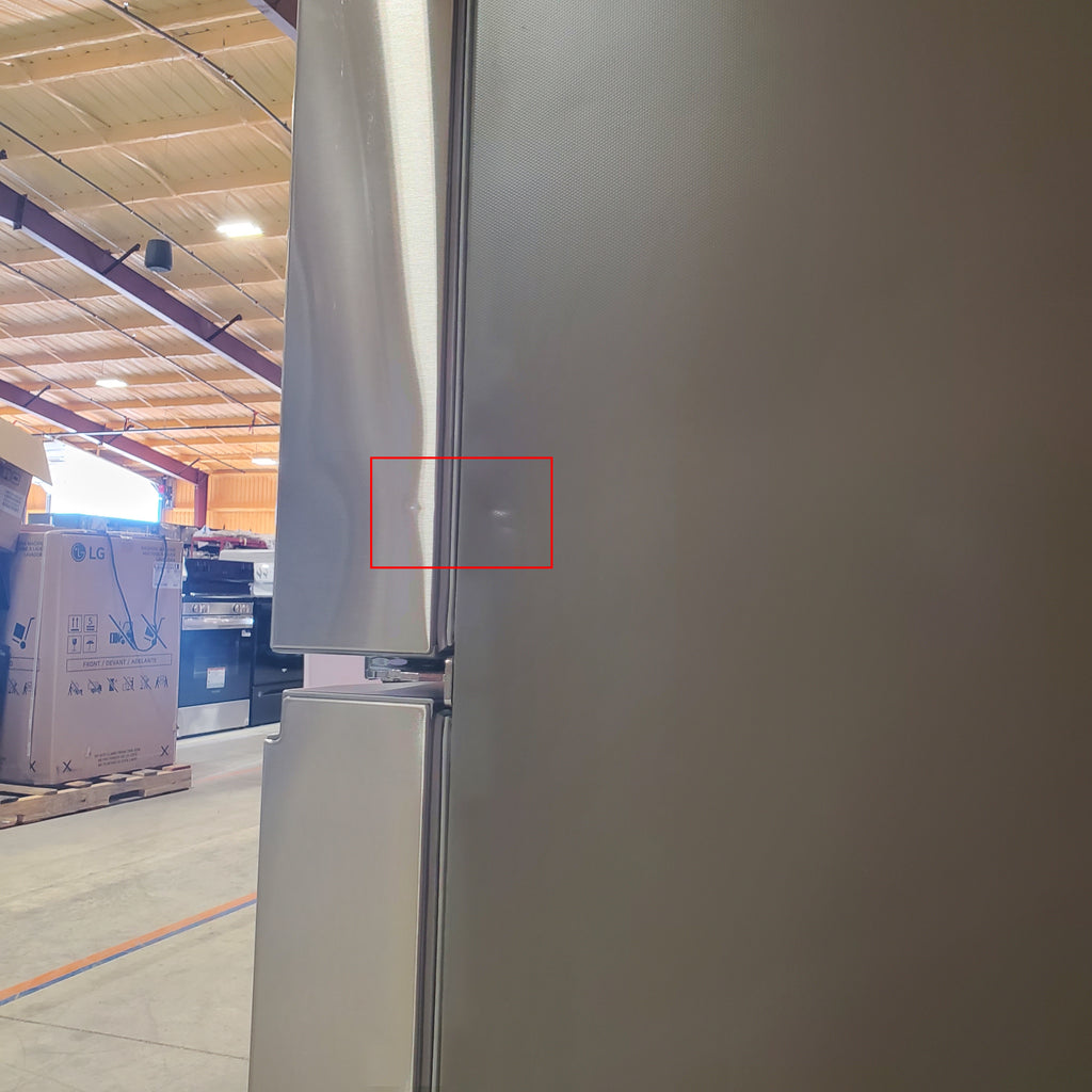 LG 29 cu. ft. Smart Standard-Depth MAX™ 4-Door French Door Refrigerator with Full-Convert Drawer™ in Print Proof Stainless Steel 5SD271 - LF29H8330S - Scratch & Dent (Moderate)