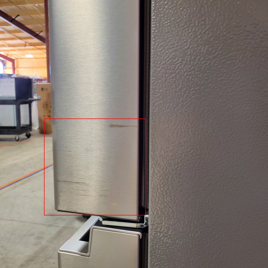 Hisense PureFlat 25.6-cu ft 4-Door Smart French Door ENERGY STAR Refrigerator in Stainless Steel with Ice Maker, Water and Ice Dispenser 24SD52 - HRM260N6TSE - Scratch & Dent (Moderate)