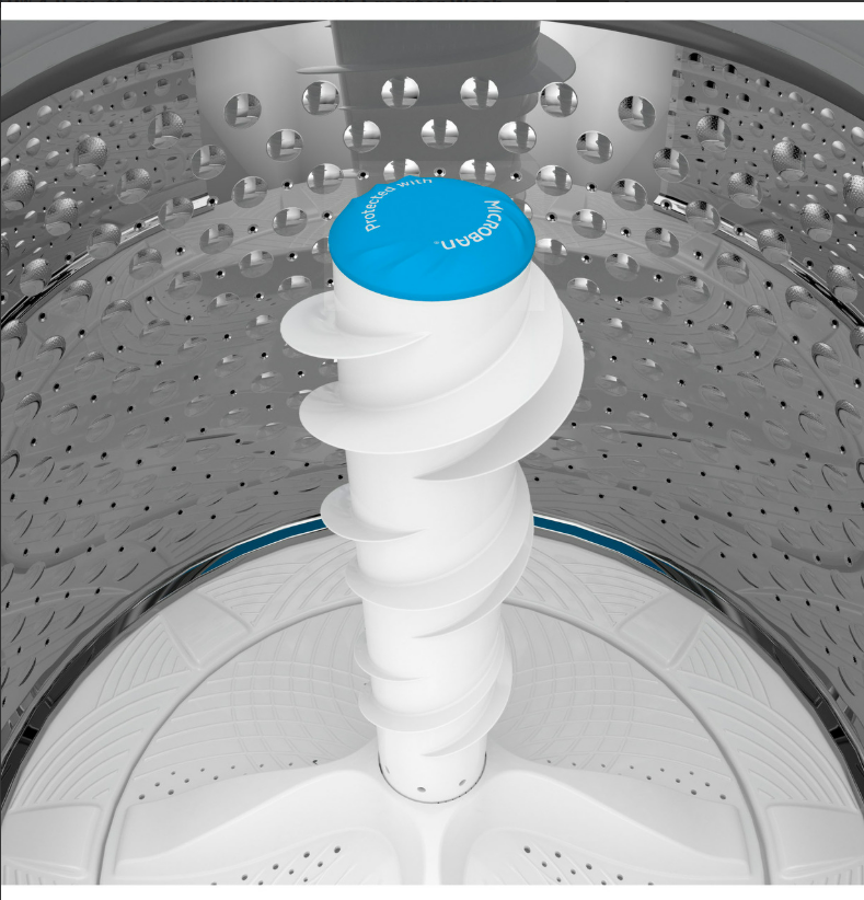 Pictures of Ge Profile White Energy Star 4.9 Cu. Ft. Top Load Washer with FlexDispense PTW605BSRWS - New in Box and GE Profile White ENERGY STAR® 7.4 cu. ft. Capacity aluminized alloy drum Gas Dryer with Sanitize Cycle and Sensor Dry - Scratch & Dent - (Moderate) - Neu Appliance Outlet - Discount Appliance Outlet in Austin, Tx