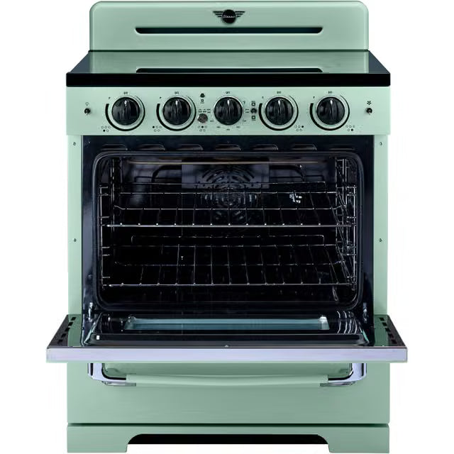 Unique 30' Classic Retro Induction Range Summer Mint Green UNQ30CRICLG - Open Box
