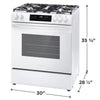 Pictures of Frigidaire 5 Burners 5.1-cu ft Slide-In Natural Gas Range in White 20531SD501 - FCFG3062AW - Open Box - Neu Appliance Outlet - Discount Appliance Outlet in Austin, Tx