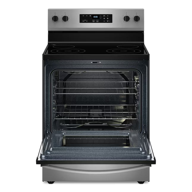 Whirlpool Stainless Steel Electric 30 Inch Range with No Preheat Mode WFES3030RS - Scratch & Dent (Minor)