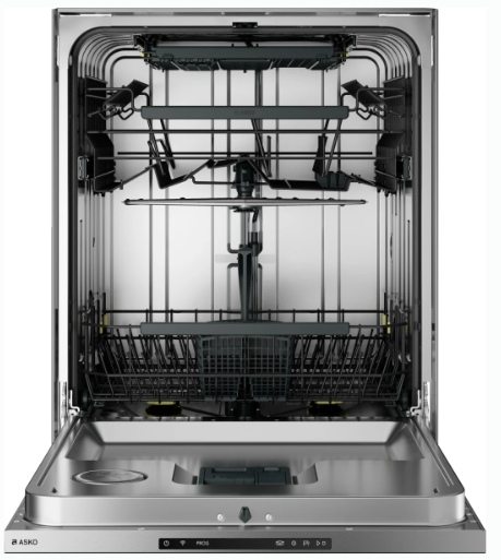 Asko 24 Inch Fully-Integrated Built-In Dishwasher with 16 Place Settings, 9 Wash Cycles, 42 dBA Noise Level, 3 Racks, 3 Spray Arms, 9 Spray Zones, XL Tub, Super Cleaning System+™, and Aqua Safe™ 11112546 - DBI564IS - Open Box