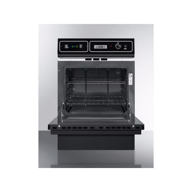 Summit Appliance 24 in. Single Gas Wall Oven in Black TTM7212DK - Scratch & Dent (Minor)