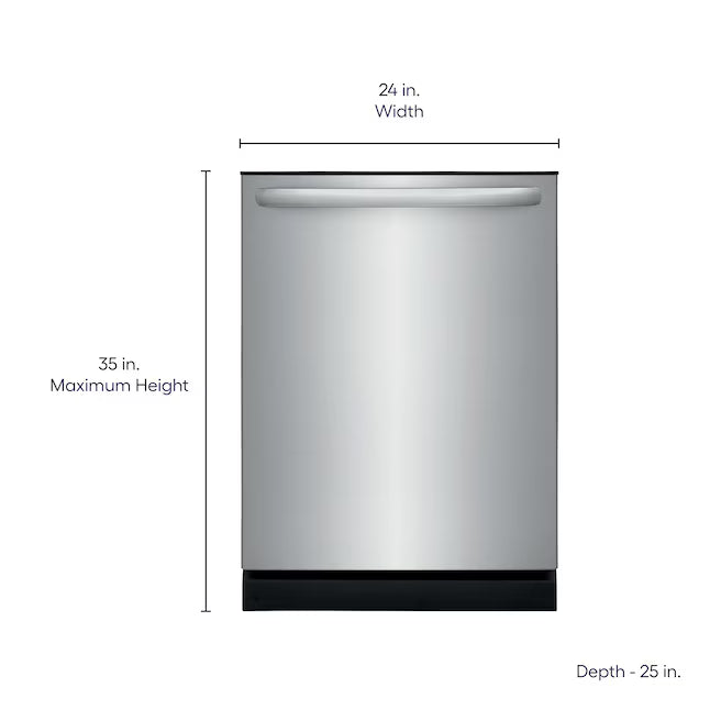 Frigidaire Built-In Energy Star 24 Inch Dishwasher with Max Dry and DishSense Sensor Technology FDPH431LAF - Open Box