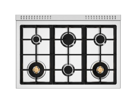 Pictures of Bertazzoni 36 inch Dual Fuel Range, 6 Brass Burners and Cast Iron Griddle, Electric Self-Clean Oven 11131SD63 - MAST366DFSXT - Open Box - Neu Appliance Outlet - Discount Appliance Outlet in Austin, Tx