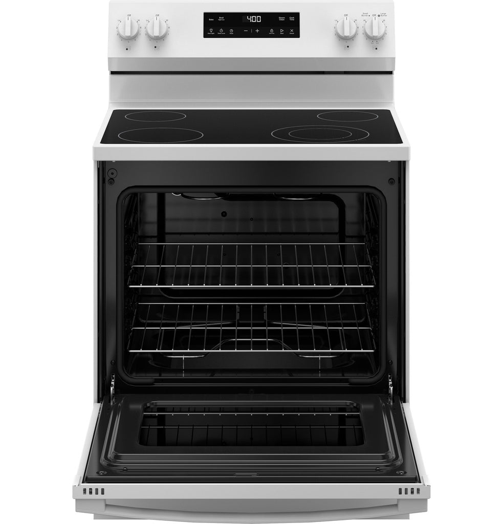 Pictures of GE® ENERGY STAR® 30" Free-Standing Electric Range in White GE9886 - GRF400SVWW - New In Box - Neu Appliance Outlet - Discount Appliance Outlet in Austin, Tx