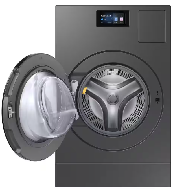 Samsung 5.3 cu. ft. Bespoke AI Laundry Vented Combo™ All-in-One Ultra Capacity Washer and Electric Dryer with AI Home in Dark Steel 22133SD185 - WD90F53AVS - Open Box