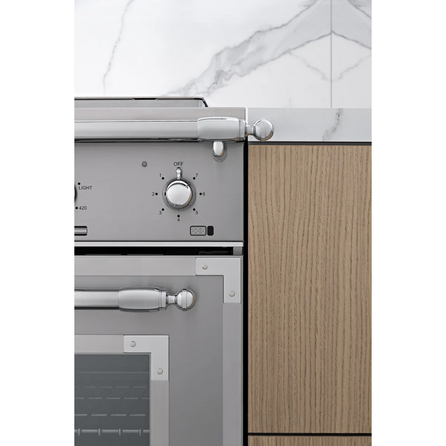 Bertazzoni 36 Inch Freestanding Dual Fuel Range with 6 Sealed Burners, 5.7 cu. ft. Capacity, Continuous Grates, Self-Cleaning, and 19000 BTU Power Burner HER366BCFEPXT - Open Box