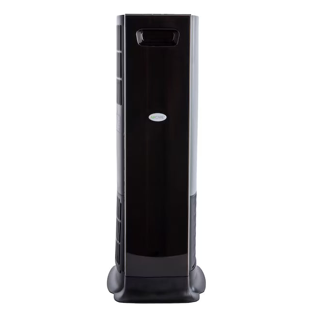 AIRCARE Tower Evaporative Large Room Tower Humidifier in Black D46720 - Open Box