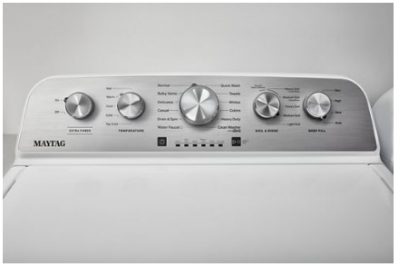 Pictures of Maytag White Top Load 4.5 Cu. Ft. Washer with Extra Power MVW5035MW - New in Box - Neu Appliance Outlet - Discount Appliance Outlet in Austin, Tx