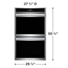 Frigidaire Gallery Stainless Steel 30" Double Electric Wall Oven with 15+ Ways To Cook, Air Fry and Air Sous Vide 22221441 - GCWD3067AF - Open Box