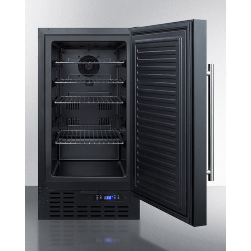 Pictures of Summit 2.7 cu. ft. Frost Free Mini Upright Freezer in Black 25133SD518 - SCFF1842 - Open Box - Neu Appliance Outlet - Discount Appliance Outlet in Austin, Tx