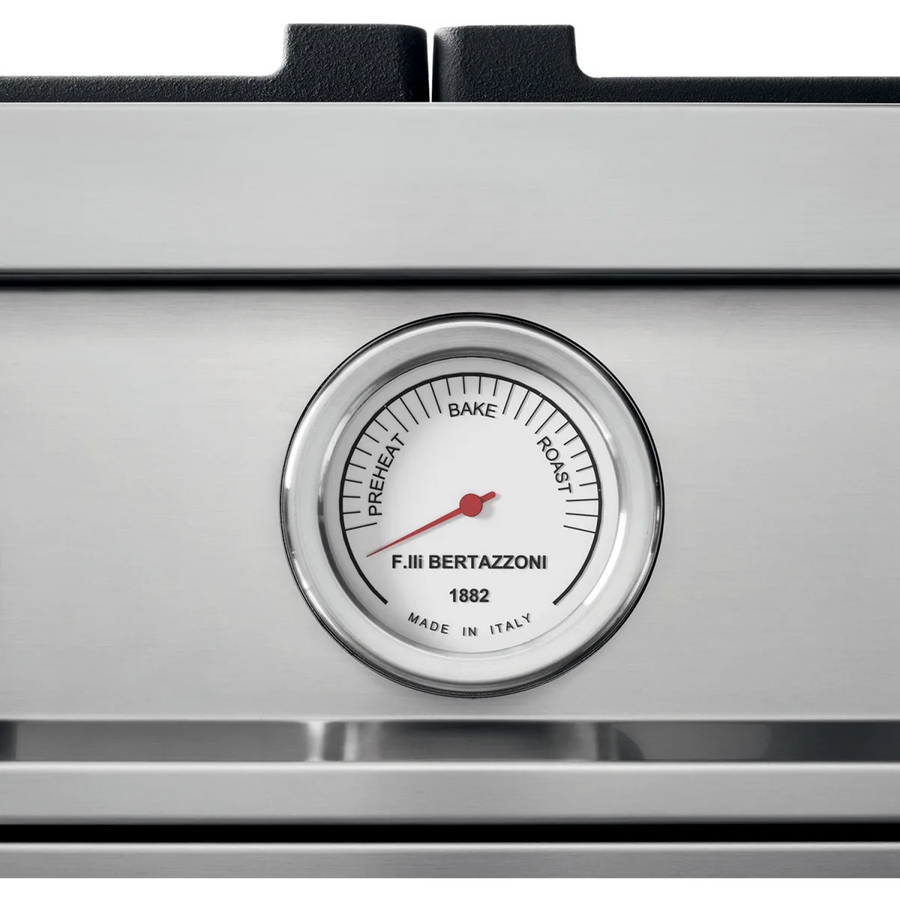 Bertazzoni 48 Inch Freestanding Gas Range with 6 Sealed Burners, Integrated Electric Griddle, 7.1 cu. ft. Total Oven Capacity, and Double Oven MAS486GGASNEV - Open Box
