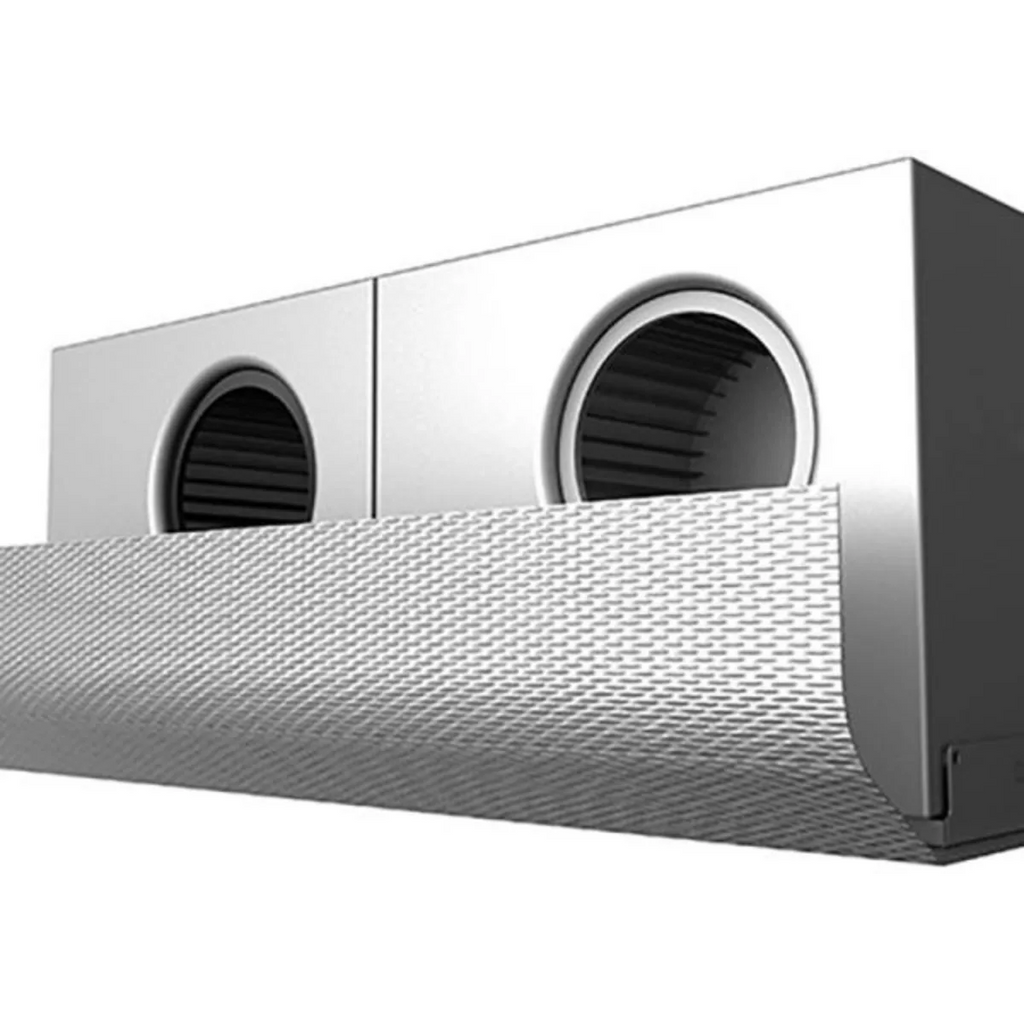 Hestan 48 Inch Wall Mount Chimney Style Hood with CircuFlow Ventilation System™, Variable Speed Blower, 3 LED Lighting, and 900 CFM Blower 1117282 - KVC48-GG - Scratch & Dent (Moderate)