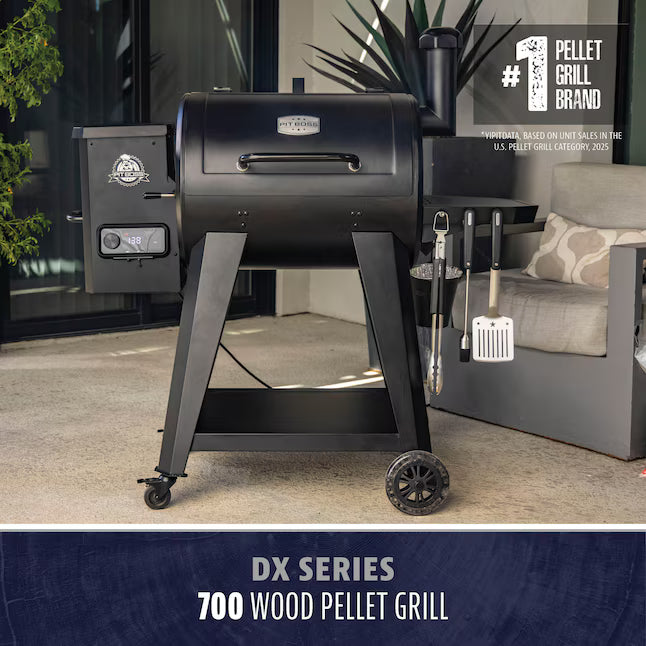 Pit Boss 700 DX Series 740-Sq. in Black Pellet Grill 22321478 - PB700DX - Certified Refurbished