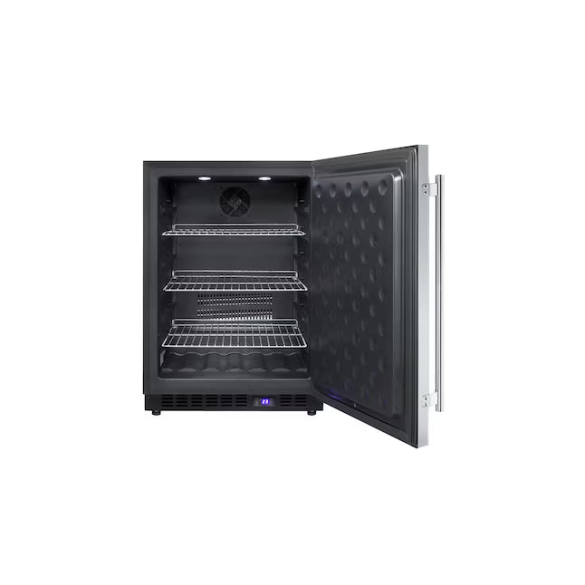 Summit Appliance 4.72-cu ft Frost-free Upright Freezer in Stainless Steel SCFF53BSS - Open Box