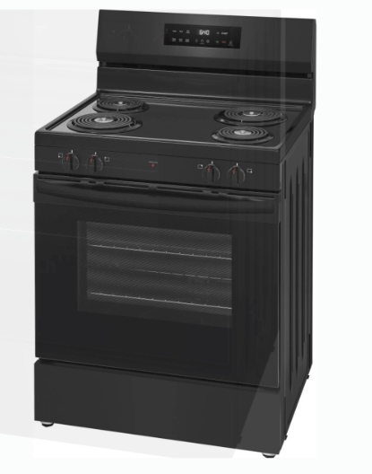 Frigidaire 30 Inch Freestanding Electric Range with 4 Coil Elements, 5.3 cu. ft. Oven Capacity, and Even Baking Technology FCRC3022BB - New in Box