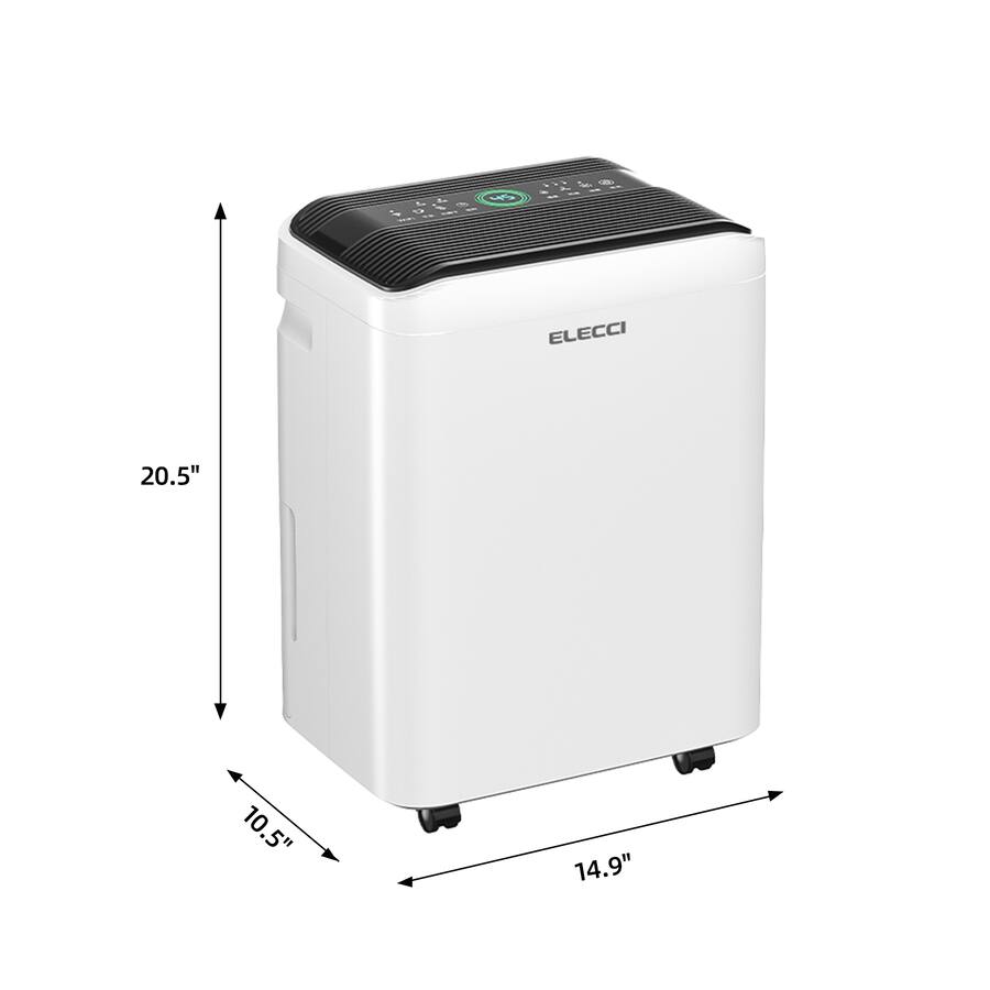 Airplus 44-Pint Dehumidifier with 4.8L Tank, Wi-Fi, 24H Timer, Drain Hose, Auto Defrost in White/Black AP25-2003EE