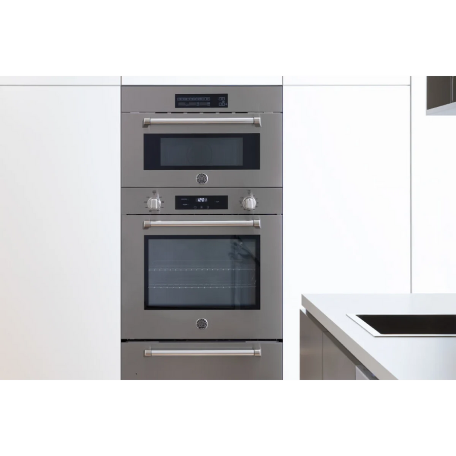 Bertazzoni 30" Built-In Double Electric Convection Wall Oven Self-Clean in Stainless Steel MAST30FDEXV - Scratch & Dent (Minor)