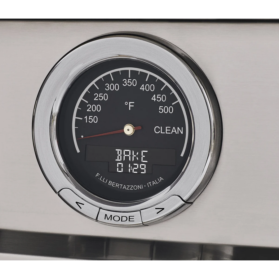Bertazzoni 48 Inch Freestanding Dual Fuel Range with 6 Sealed Burners, 7 cu. ft. Total Capacity, Continuous Grates, Self-Clean, and Griddle PRO486BTFEPNET - Scratch & Dent (Minor)