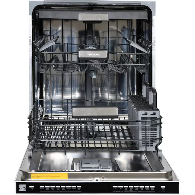 Kenmore 24-in Top Control Built-in Dishwasher With Third Rack, 49-Decibel in White 2214622 - Open Box