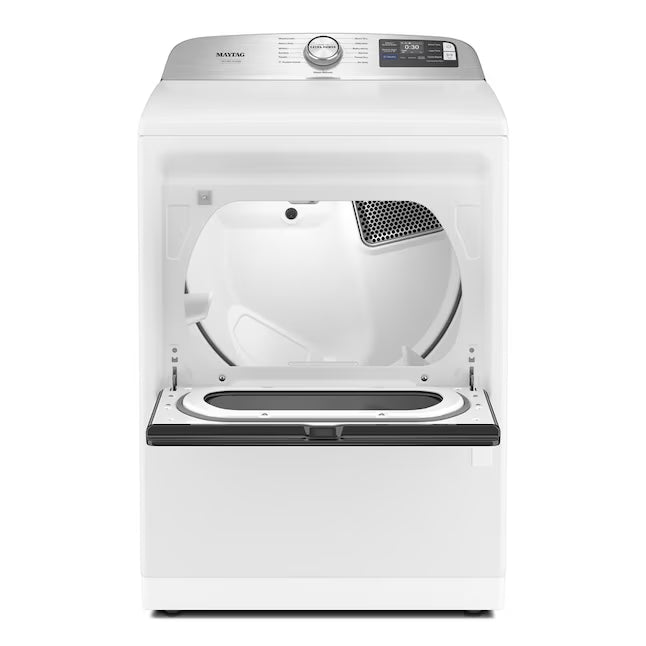 Maytag Pet Pro 7.4-cu ft Vented Electric Dryer with Steam Cycle in White 22132SD119 - MED7205RW - Scratch & Dent (Minor)