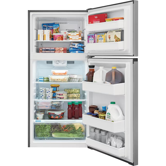Frigidaire 27.6 in. 14 cu. ft. Top Freezer Refrigerator in Fingerprint-Resistant Stainless Look, ENERGY STAR FHT1425VV - New in Box