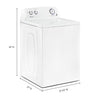 Pictures of Amana Top Load 3.5 Cu. Ft. Washer with Dual Action Agitator, Porcelain Tub, and Late Lid Lock 22136SD360 - NTW4516FW - Scratch & Dent (Moderate) - Neu Appliance Outlet - Discount Appliance Outlet in Austin, Tx