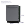 Samsung Top Control Built-In Hybrid Stainless Steel Tub Dishwasher with Height-Adjustable Rack, 53 dBA in Stainless Steel 22136SD250 - DW80CG4021SR - Scratch & Dent (Minor)