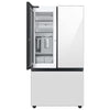 Pictures of Samsung Counter-Depth Beverage Center 24.0 cu ft 3-Door Smart Compatible French Door Refrigerator with Dual Ice Maker with Water Dispenser and Door within Door ENERGY STAR Certified in White Glass 251312SD1121 - RF24BB660012 - Scratch & Dent (Minor) - Neu Appliance Outlet - Discount Appliance Outlet in Austin, Tx