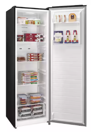 Vissani 11 cu. ft. Convertible Upright Freezer in Stainless Look with Adjustable Shelving, Garage Ready MDUF11SS5 - Scratch & Dent (Minor)