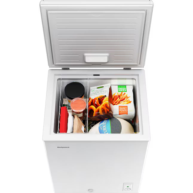 Hotpoint 4.9-cu ft Chest Freezer Convertible to Refrigerator in White HCM5QWWW - Open Box