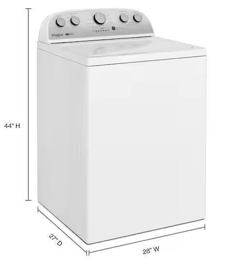 Pictures of Whirlpool White Top Load 3.8 Cu. Ft. Washer with 2 in 1 Removable Agitator WTW4957PW - New in Box - Neu Appliance Outlet - Discount Appliance Outlet in Austin, Tx