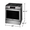 Pictures of Frigidaire Gallery 5 burners 5.1-cu ft Air Fry Convection Oven Freestanding Natural Gas Range in Stainless Steel 20531SD518- GCFG3059BF - Scratch & Dent (Minor) - Neu Appliance Outlet - Discount Appliance Outlet in Austin, Tx
